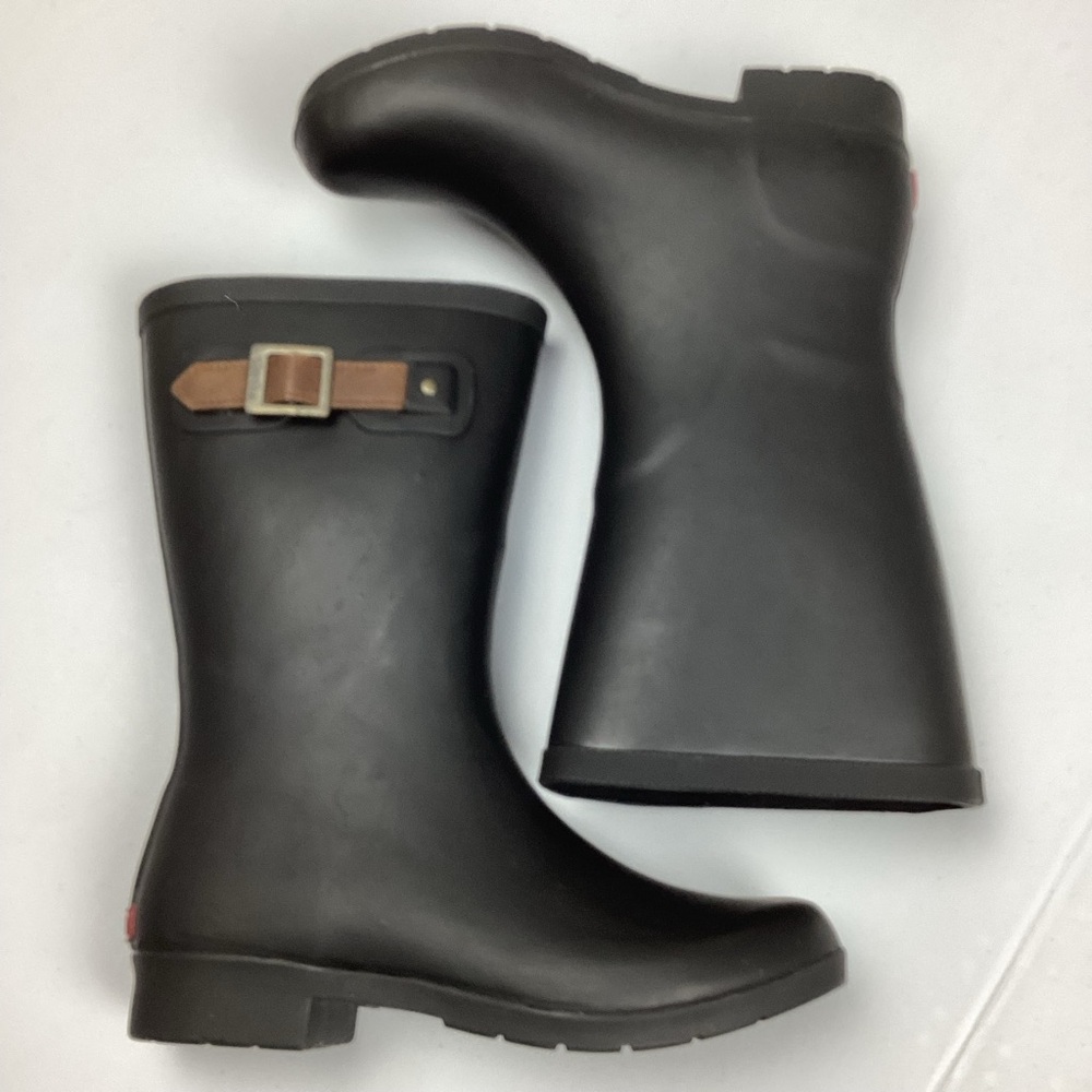 Chooka Fremont Mid calf Pull On Black Rain boot Size 7
